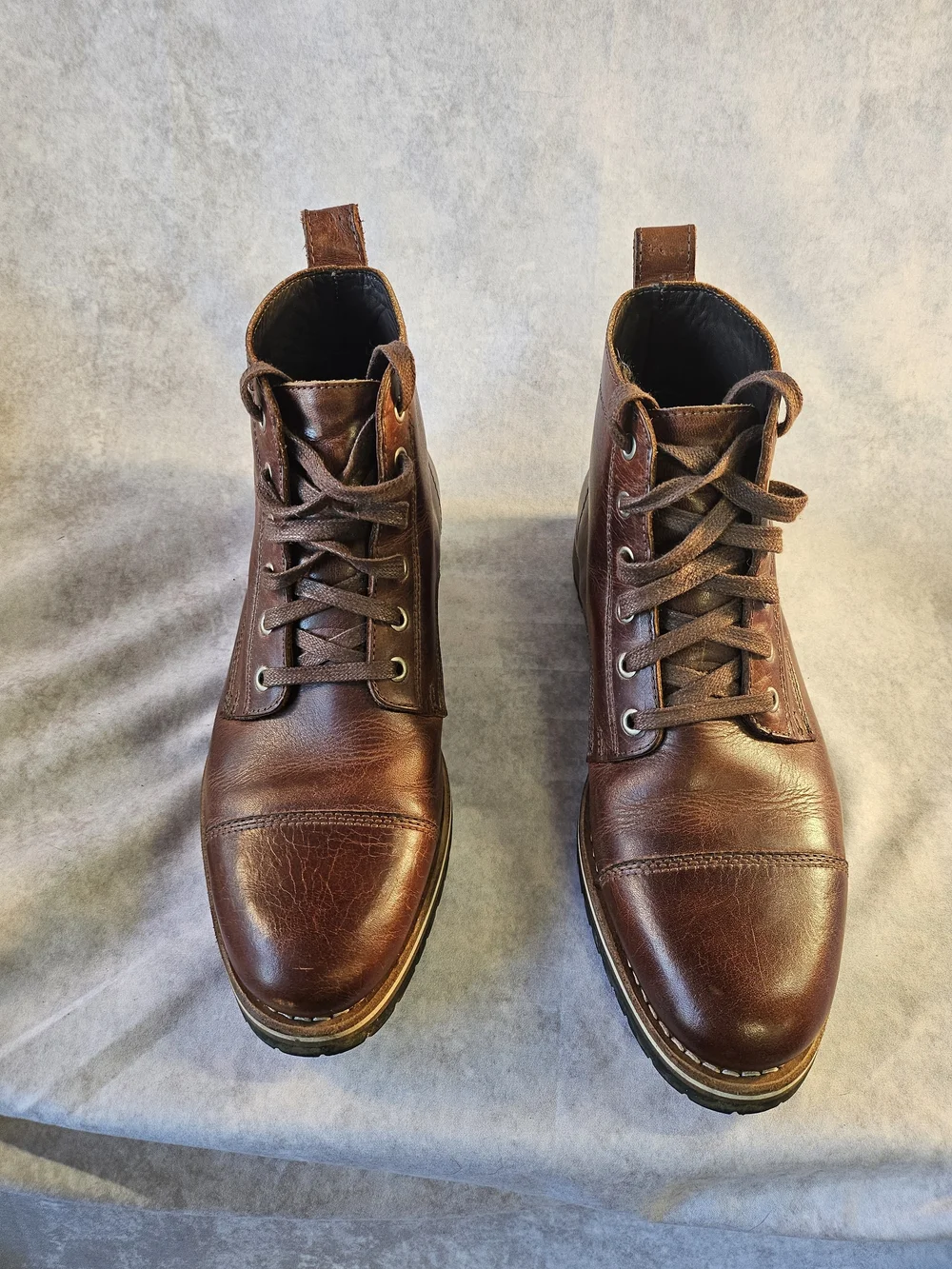 HELM Brown Leather Boots (Men's Size 9)